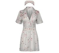 Struts Silent Hill Inspired Zombie Nurse Halloween Costume with Hat & Belt | Includes Belt and Hat, 100% Polyester, 3-Piece Set, Fake Blood Splatters, Halloween Fancy Dress
