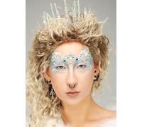 Struts Snow Queen Silver Ice Princess Face Jewels Make-Up
