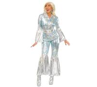 Struts Womens 1970s Blue Disco Waterloo Costume (Medium (UK 12-14))