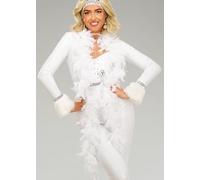 Struts Womens 1970s Disco White Feather Boa 180cm