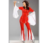 Struts Womens 1970s Red Super Trooper Disco Costume (Large (UK 16-18))