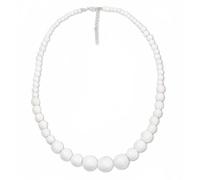 Struts Womens 60s Fancy Dress White Beaded Necklace