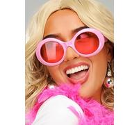 Struts Womens 70s Pop Star Dancing Queen Pink Fancy Dress Glasses