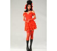 Struts Womens Beetlejuice Lydia Style Gothic Red Bride Costume (Medium (UK 10-12))