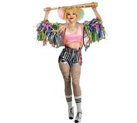 Struts Womens Birds of Prey Harley Quinn Bright Tassel Costume (XL (UK 16-18))