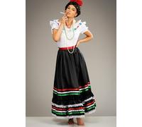 Struts Womens Frida Style Mexican Artist Costume