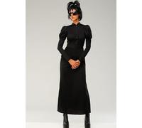 Struts Womens Gothic Long Black Lydia Deetz Style Fancy Dress Costume (Small (UK 8-10))