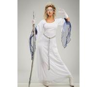 Struts Womens Long White Witch Narnia Style Fancy Dress Costume (Medium (UK 12-14))