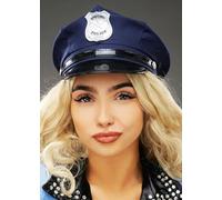 Struts Womens Police Blue Cop Hat Fancy Dress Costume Accessory