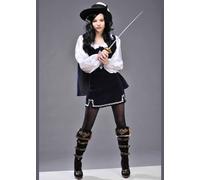 Struts Womens The Three Musketeers Style Blue Musketeer Costume (Medium (UK 12-14))