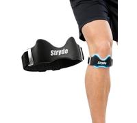 Stryde Patella Tendon Knee Strap, Adjustable Knee Support for Men and Women | Adjustable 32-44 cm, V-shaped 3D air cushion pad, anti-slip silicone, hook and loop closure, for running hiking gym cycling