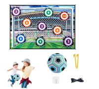 Stryka Skillzone-Football Accuracy Target Game, Indoor & Outdoor Soccer Training Toy with Foldable Mat Goals & Ball for Kids Ages 6-12, Develops Hand-Eye Coordination (B*1)