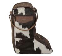STS RANCHWEAR Cowhide Western Durable Versatile Leather Soft Zippered Boot Bag with Dual Handles and Pockets