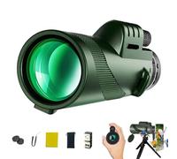 Stscope360 Monocular,Sts Scope 360,Monocular Telescope,Lightweight High Power BAK-4 Prism FMC Lens Compact Monoculars,HD Low Night Vision Monoculars for Bird Watching Camping Hiking(Green#a,80 * 100)