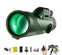 Stscope360 Monocular,Sts Scope 360,Monocular Telescope,Lightweight High Power BAK-4 Prism FMC Lens Compact Monoculars,HD Low Night Vision Monoculars for Bird Watching Camping Hiking(Green#b,80 * 100)