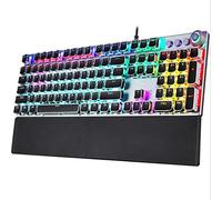 Stsmcl Keyboard Real Mechanical Keyboard eat Chicken Game Sports Notebook Desktop Computer Wired Punk Keyboard