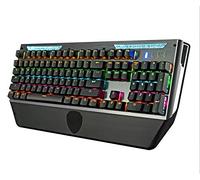 Stsmcl Keyboard Real Mechanical Keyboard Plug-in Blue-Wired Metal Panel with Tray Competition 26 Key no Training