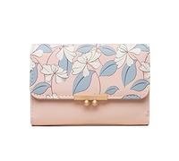 Stsmcl Wallet Cute Student Coin Wallet Small Fresh Wallet Female Short Paragraph Three fold Korean Version of The Wallet (Color : C)