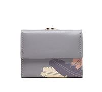 Stsmcl Wallet Minimalist Wallet Female Short Paragraph Japan and South Korea New Student Wallet raw Three More Multi-Function Clip Wallet (Color : A)