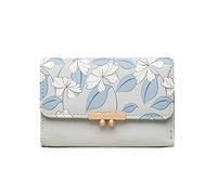 Stsmcl Wallet Small New Wallet Female Short Paragraph Three fold Korean Version of The Wallet Cute Student Purse (Color : D)