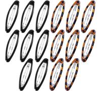 STSTR 16PCS Snap Barrettes for Women, Oval Large Snap Hair Clips, 2 Colors