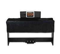 STTC Piano Keyboard Dust Cover, PU Leather Protection Universal 88 Keys Electronic Keyboard Cover Dustproof Protector with Book-stand Opening, Black