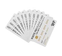 Sttejlbho 10 PCS White Privilege Card Trumps Everything Credit Card Sets, Wallet Insert Card Romantic Card Business Gifts