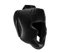 Sttejlbho Black Good Headgear Head Guard Training Helmet Kick Boxing Protection Gear