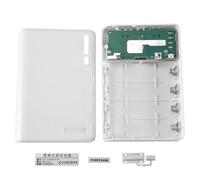 Sttejlbho Portable USB Charger 5V 2A 18650 Power Bank Battery Box For iphone6 Smartphone Colour:White