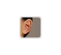 Sttiafay Boho Crystal Heart Ear Cuff Earrings Rhinestone Heart Cuff Wrap Earrings Cartilage No Pierced Earrings CZ Small Love Heart Earrings Jewelry for Women, Zinc, No Gemstone