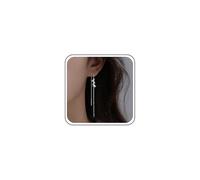 Sttiafay Butterfly Threader Chain Earrings Long Tassel Threader Drop Earrings Silver Bar Chain Dangle Earrings Long Line Bead Chain Earrings Jewelry for Women, Zinc, No Gemstone