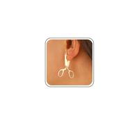 Sttiafay Gothic Large Scissors Earrings Gold Scissors Stud Earrings Scissor Shape Drop Earrings Vintage Funny Scissor Earrings Statement Scissors Barber Earrings Jewelry for Women, Zinc, No Gemstone