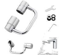 Sttlejura 1080 Rotatable Tap Extender Arm with 2 Spray Modes - Universal Flexible Spout for Kitchen & Bathroom Sinks, Anti-Splash Aerator, Adjustable Height & Reach, Easy Install