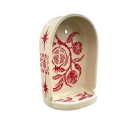 Sttlejura Sacred Wall Niche Collection Hand-Painted Ceramic with Storage Tray - Decorative Ring Dish, Jewelry Holder & Table Centrepiece, Bathroom & Desk Organiser (pomegranate)