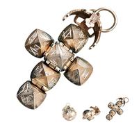 Sttlejura Transforming Sphere Pendant with Hidden Cross - Miniature Orb Necklace, Masonic-Inspired Retro Design with Mini Transforming Jewelry Gift for Men & Women