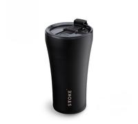 Sttoke Leakproof Ceramic Reusable Coffee Cup 12 oz - Luxe Black