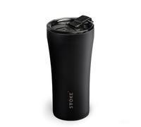 Sttoke Leakproof Ceramic Reusable Coffee Cup 16 oz - Luxe Black