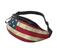 sttung American Flag Print All-in-One Waist Pack for Hiking,Travel and Running Enthusiasts