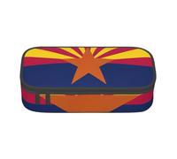 sttung Arizona State Flag Print Eyebrow Pencil Cosmetic Storage Bag with Multiple Compartments for Travel