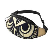 sttung Cute Owl Print All-in-One Waist Pack for Hiking,Travel and Running Enthusiasts