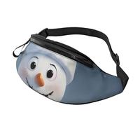 sttung Cute Snowman Parrern Print All-in-One Waist Pack for Hiking,Travel and Running Enthusiasts