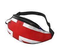 sttung English Flag Print All-in-One Waist Pack for Hiking,Travel and Running Enthusiasts