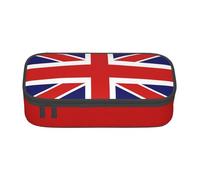 sttung English Flag Print Eyebrow Pencil Cosmetic Storage Bag with Multiple Compartments for Travel