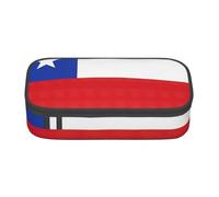 sttung Flag of Chile Print Eyebrow Pencil Cosmetic Storage Bag with Multiple Compartments for Travel