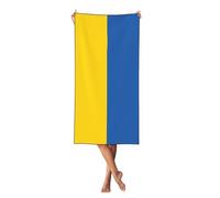 sttung Flag of Ukraine Print Beach Towel -Quick Dry Large Compact - Travel Pool Bath Camping, Soft Absorbent