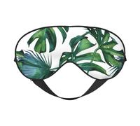 sttung Green Banana Leaves Print Travel - Friendly Sleep Soft Eye Mask: Compact, Lightweight, Adjustable Strap
