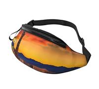 sttung Las Vegas Sunset Print All-in-One Waist Pack for Hiking,Travel and Running Enthusiasts