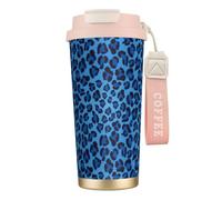 sttung Leopard Skin Animal Print 2-in-1 Double Drink Travel Coffee Cup - 316 Stainless Steel 12+ Hours Insulated Mug Gift for Birthday Christmas
