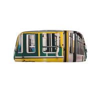 sttung Lisbon Tram Print Stylish Makeup Storage Bag Multifunctional Portable Travel Storage Bag