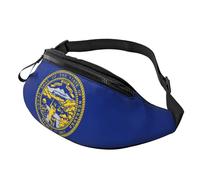 sttung Nebraska Flag Print All-in-One Waist Pack for Hiking,Travel and Running Enthusiasts